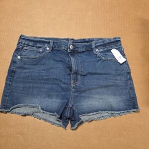 GAP Cut Off - Dark Indigo Denim Shorts Women's Sz 33 14 3" 586168(7a32) **NWT**